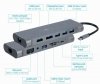 Gembird Hub USB-C HDMI DP VGA 4xUSB 3.1 USB-C PD audio card reader GbE